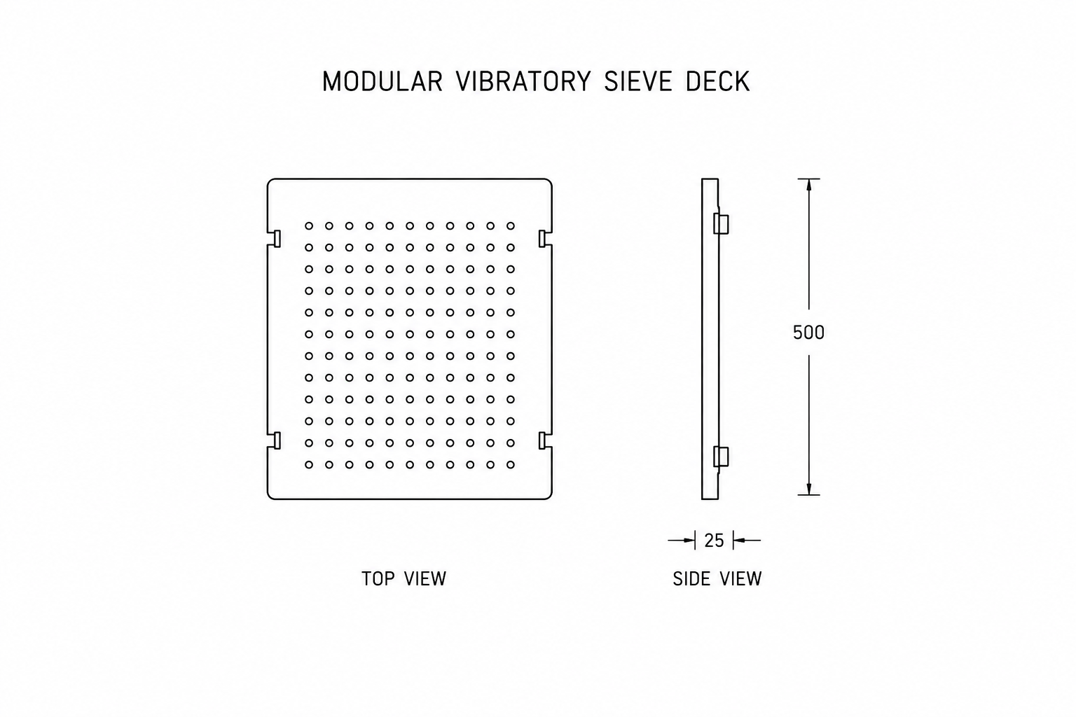Modular Vibratory Sieve Deck